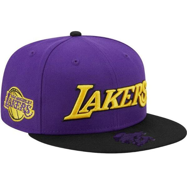 2023 Amerikan Basketbol Lakers Snapback Hats 32 Takımlar Lüks Tasarımcı Hou Okc Phi Lac Casquette Spor Şapkası Strapack Snap Snap Sırt Ayarlanabilir