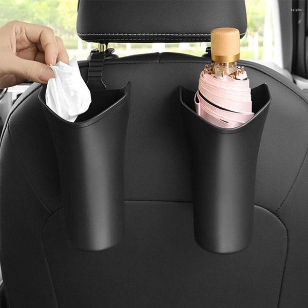 Acessórios interiores do carro guarda-chuva rack barril caixa de armazenamento à prova dwaterproof água pendurado preto pode chaleira lixo plástico hol c2w3