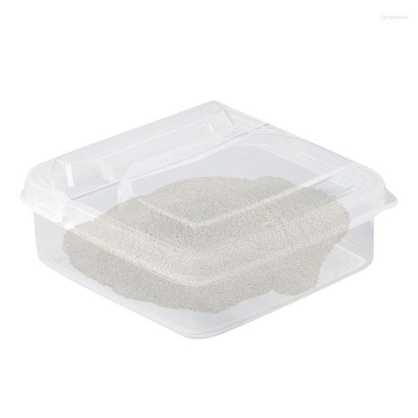 Garrafas de armazenamento transparente caixa de bolo retangular recipiente de manteiga torta fatia recipientes bancada geladeira acessório de cozinha para cheesecake