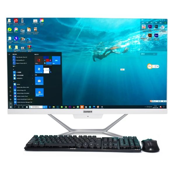 HYSTOU Factory Home-Office-Computer 23,8 Zoll Core i5 i7 32 GB DDR4 LCD-Bildschirm HD 4K All-in-One-Desktop-PC