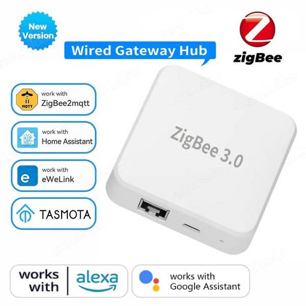 Andere Elektronik ZigBee 30 Smart Hub eWeLink APP Home Automation Ethernet Bridge Funktioniert mit Tasmota Zigbee2MQTT Assistant 230927