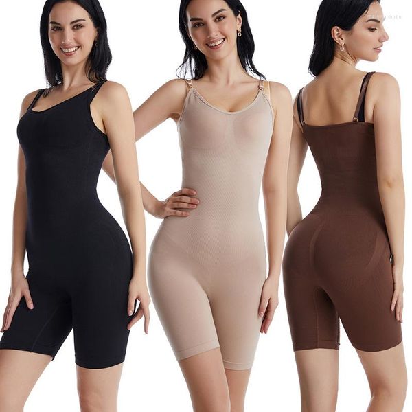 Shapers femininos mulheres bodysuit suporte de peito reunidos sem costura espartilho bodysuits apertado cintura controle trainer hip levantamento shapewear