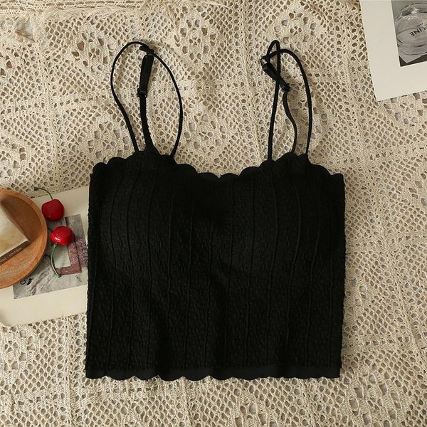 Frauen Tanks Sommer Spitze Leibchen Weste Frauen Koreanische Mode Sexy Backless Weiß Tank Tops Kleidung 2023