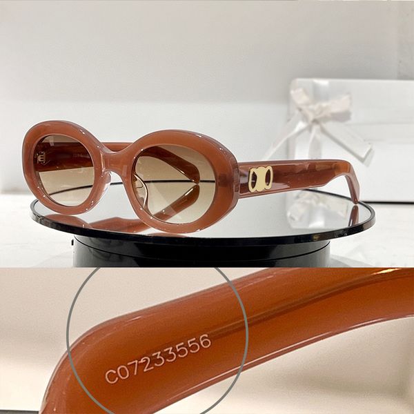 Óculos de sol de designer senhoras óculos de sol óculos de luxo arco de triomphe oval óculos de sol top original de alta qualidade celins óculos de sol clássicos lunette luxe