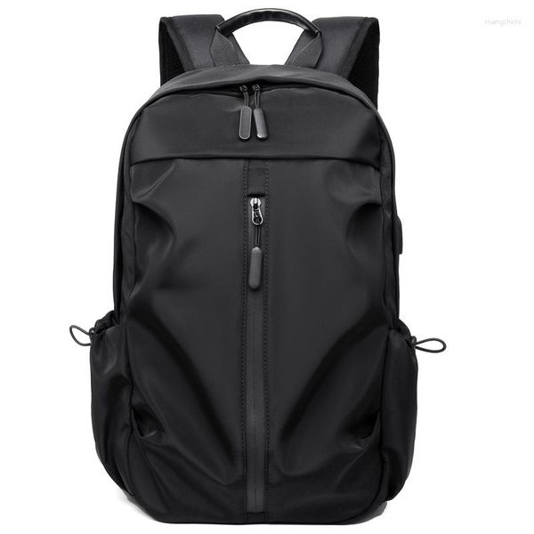 Многофункциональный водонепроницаемый мужской рюкзак, роскошные студенческие школьные сумки, рюкзаки для ноутбуков, повседневная плиссированная сумка для ноутбука 14 дюймов