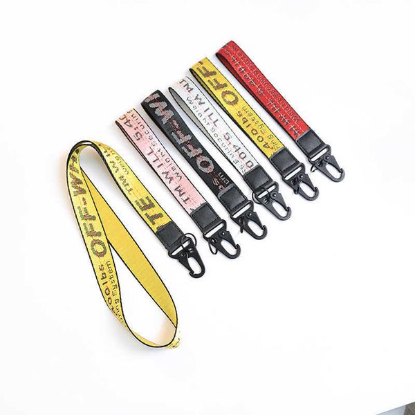 Keyring Embroidery Imitation Key Hanging Off Lanyard Nylon Letter Keychain Length Men and Women in Cars