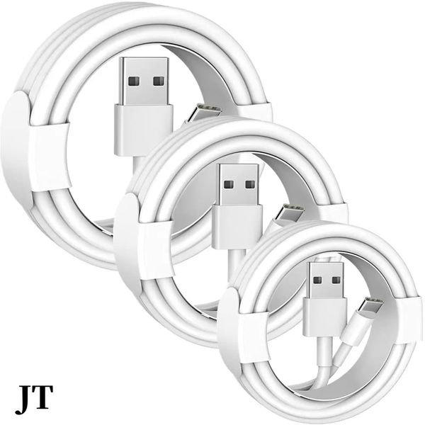 Кабели L-USB, кабель типа C-C, кабели для зарядки данных, 1 м, 3 фута, сотовый телефон, 5 Вт, шнуры для iPhone 11, 12, 13, 14, XS X Pro Max, 8, 7, 6s Plus, телефоны Samsung, Xiaomi, Huawei, JTD