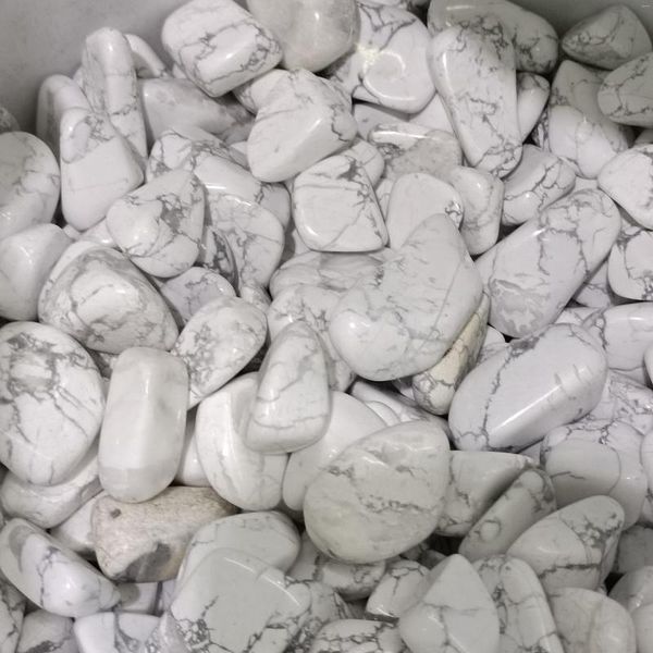 Dekoratif figürinler 100g beyaz turkuaz çakıl düzensiz yuvarlanmış taşlar iyileştirici reiki kristaller mineral akvaryum ev diy dekor