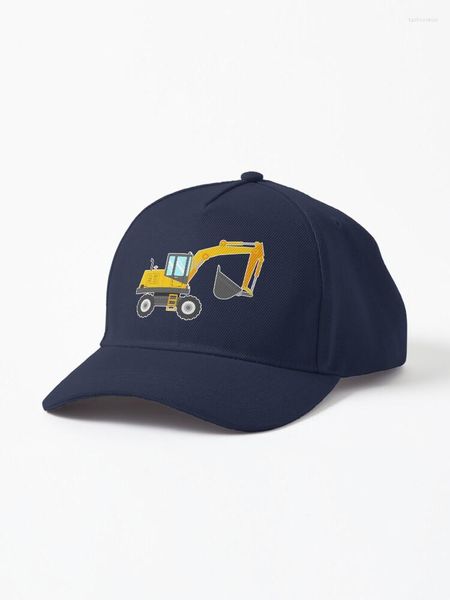 Cappellini a sfera Escavatore carino per berretto per bambini