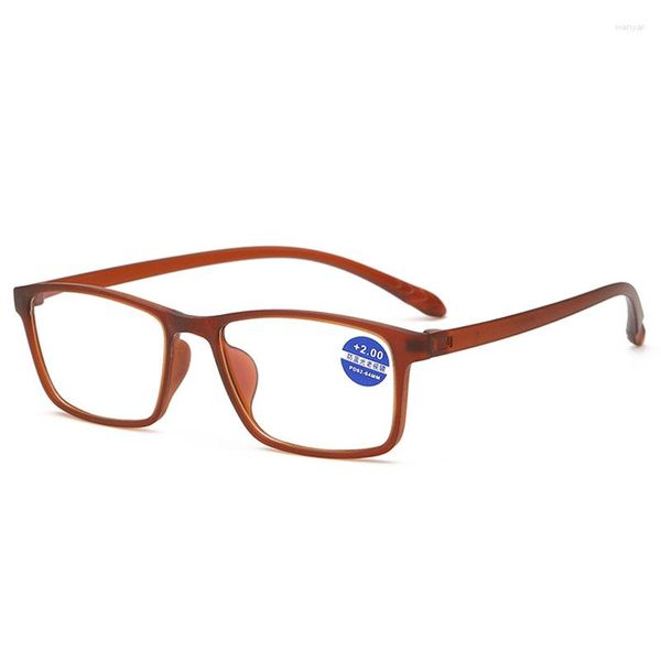 Sonnenbrille Anti Blaues Licht Damen Müdigkeit Presbyopie Brille Herren Presbyopie HD Modisches Lesen Leichter Rahmen