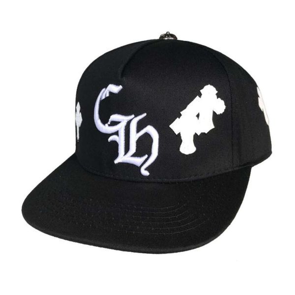 Cappelli da uomo di tendenza di lusso Chrome Uomo Donna Berretti piatti Lettera ricamata Croce sanscrita Ragazzi Ragazze Parasole Berretto a rete Copricapo da esterno Hip-Hop Sport Casquette Cappello RR2S