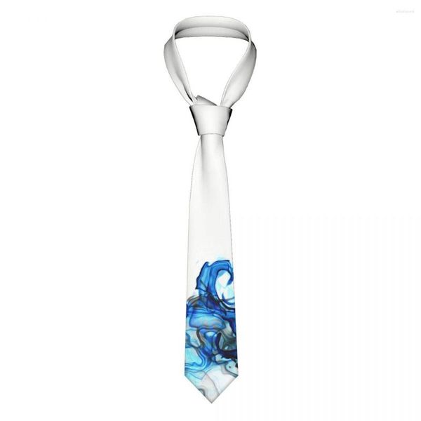 Papillon Blu Fuoco Cravatte Uomo Donna Moda Poliestere 8 Cm Collo classico Uomo Abbigliamento quotidiano Cravatta Accessori da sposa Puntelli