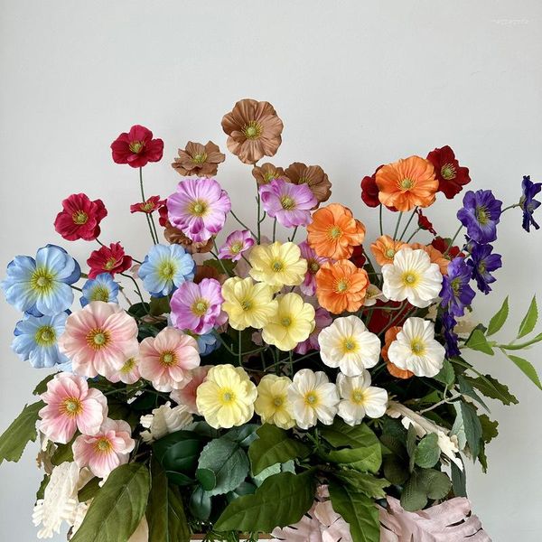 Fiori decorativi 2 pezzi 75 cm fiore artificiale farfalla senza foglie impostazione matrimonio controsoffitto decorazione domestica