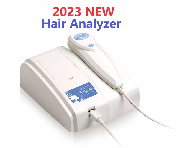 2023 Neueste 8,0 MP hochauflösende digitale CCD USB Multifunktions-UV-Haaranalysator Haarkamera Hairscope Haardiagnose DHL geben Schiff frei