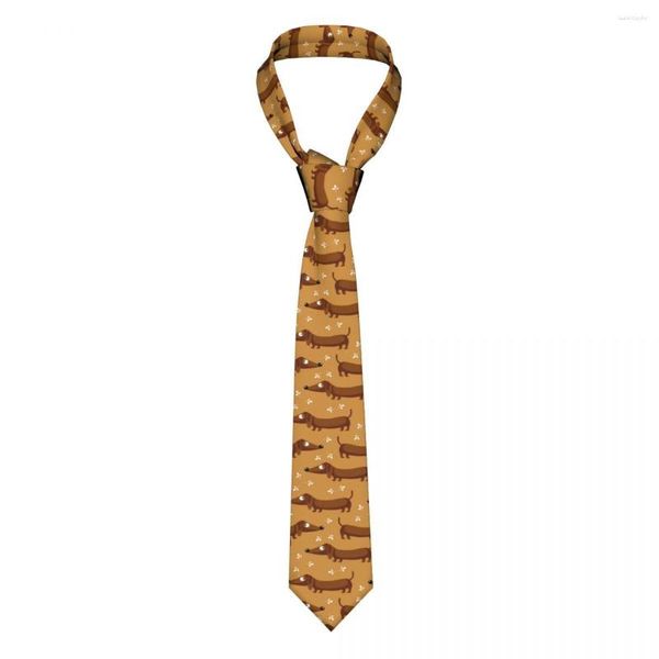 Gravatas borboletas para cães dachshund gravatas unissex de poliéster 8 cm gravata de pescoço animal para homens seda estreita ternos acessórios adereços