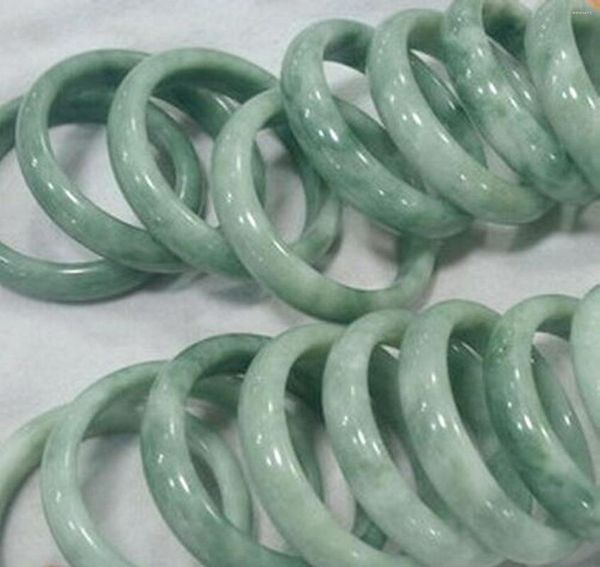 Bracciale 10 pezzi Bracciale all'ingrosso di gioielli in giada naturale asiatica all'interno 58 mm-62 mm