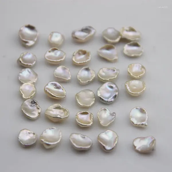 Lose Edelsteine im Großhandel, 9–12 mm lang, bunte Keshi-Perlen, echte natürliche Süßwasser-Perlen, ohne Loch, 10 Stück/Menge