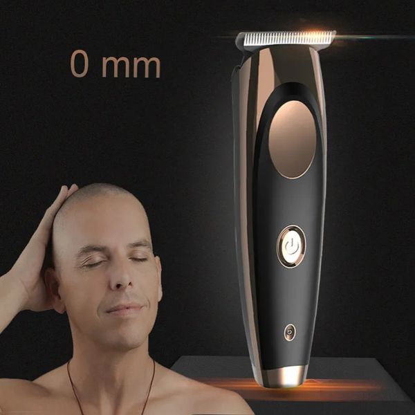 Clippers Trimmers 100240V À Prova D 'Água Profissional Balding Hair Clipper Elétrico Máquina de Corte 01mm Lâmina de Aço Barba Trimer 230928