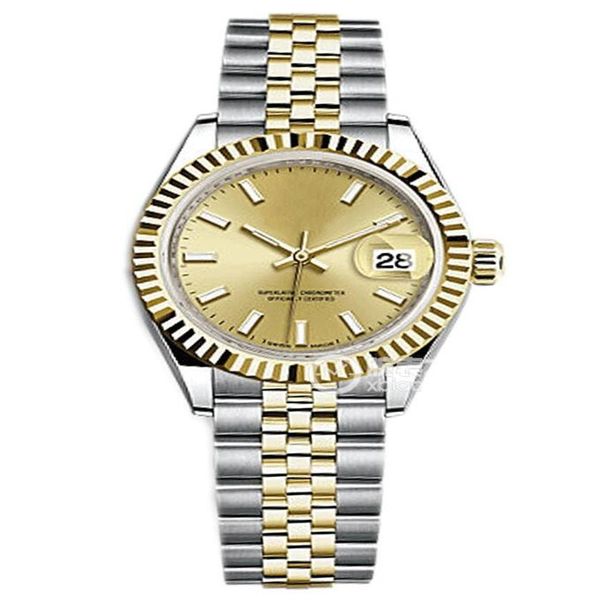 DH maker 28mm Dames Automatische Horloges Uurwerk Ladys 279174 Eeuwigdurende Vrouwen Datum Watches222q