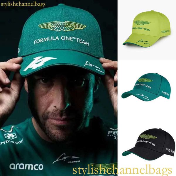 Бейсболки Бейсбольные кепки Мужская мода Бейсбольная кепка Alonso Aston Martin Team Snapback Хлопковая шляпа Регулируемые солнцезащитные шляпы Gorras Hombre Fernando Gorra 48-3