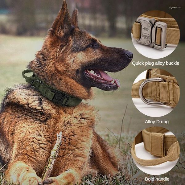 Coleiras para cães Pet Pull Back Suspensórios Camuflagem Táticas Corda de Transporte Colete Ajustável de Raça Grande para Peito e Coleira