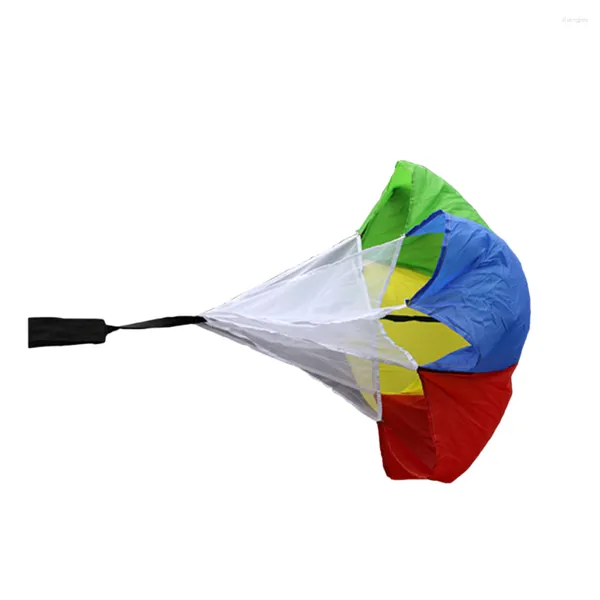 Fasce di resistenza Calcio per bambini Attrezzatura da corsa colorata Paracadute Fitness fisico Ombrello Allenamento della forza Bambino