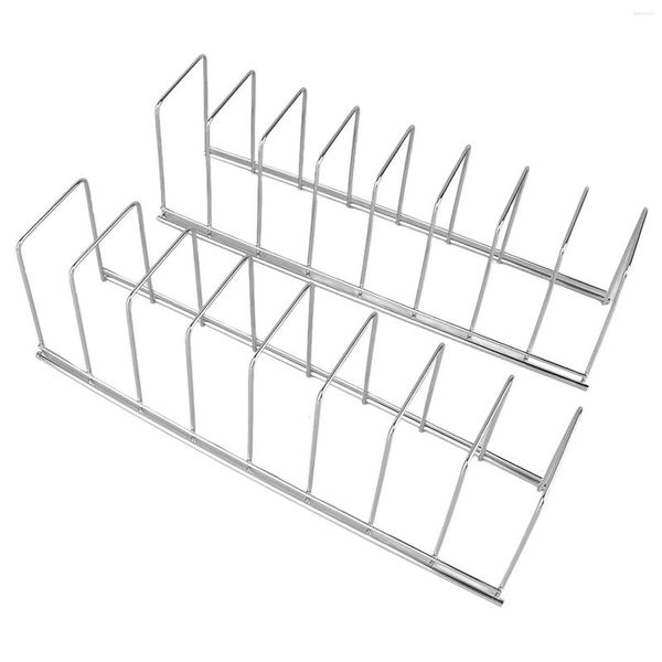 Lagerung Flaschen Topf Deckel Organizer Einfache Saubere Platte Rack Edelstahl Rostfreie Entleerung Praktisch Für Home Küche