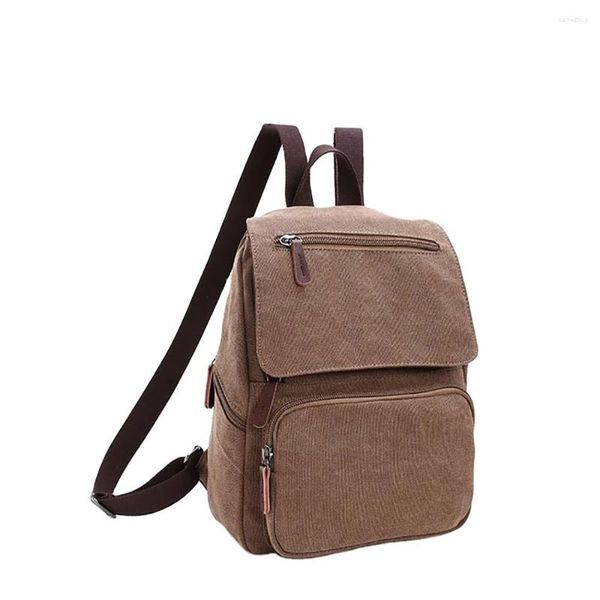 Mochila de alta qualidade lona mulheres sacos de escola para meninas adolescentes bonito mochila vintage laptop mochilas femininas