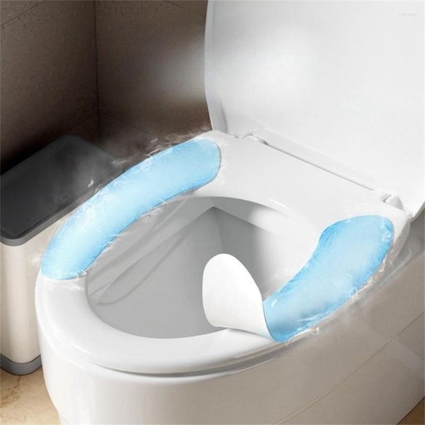 Coprisedili per WC Eco Riutilizzabile Copertina Morbida Lavabile Incolla Pad Bagno Domestico Bagno Salute Coperchio Appiccicoso