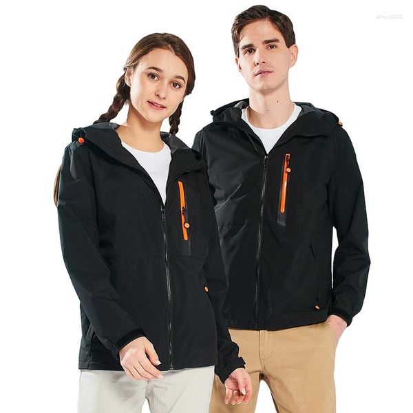 Giacche da uomo Giacca antipioggia impermeabile da uomo e da donna Impermeabile softshell leggero da esterno per viaggi escursionistici