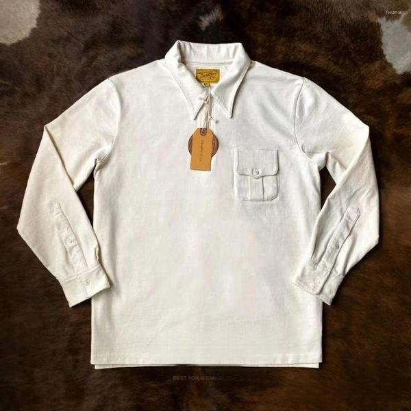 Herren-Freizeithemden, gestricktes Hemd, lange Ärmel, spitzer Kragen, elegante Herren, klassisches Business-Amerika-Vintage-T-Shirt