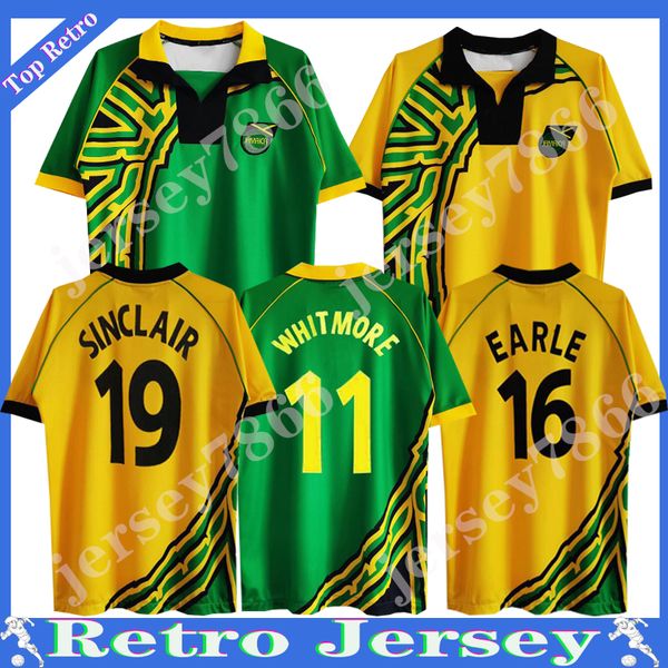1998 Jamaika Retro-Fußballtrikots GARDNER SINCLAIR BROWN DAWES SIMPSON CARGILL WHITMORE EARLE POWELL GAYLE WILLIAMS LOWE BURTON HALL Fußballtrikot