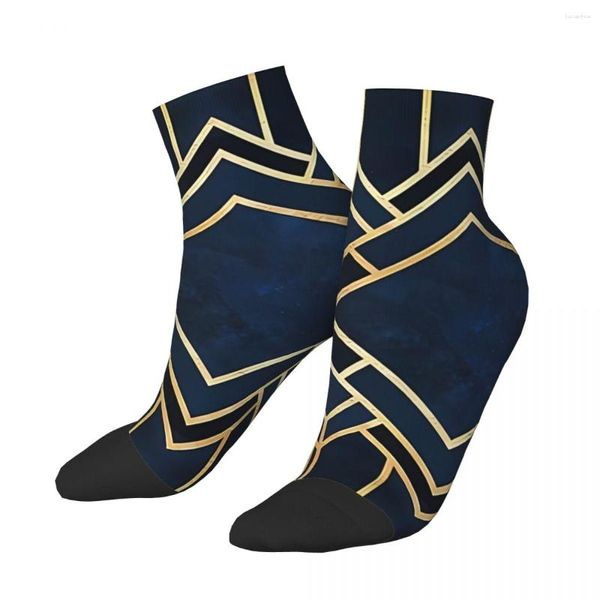 Мужские носки в стиле арт-деко с геометрическим рисунком унисекс в стиле хип-хоп, бесшовные носки с принтом Happy Low, подарок