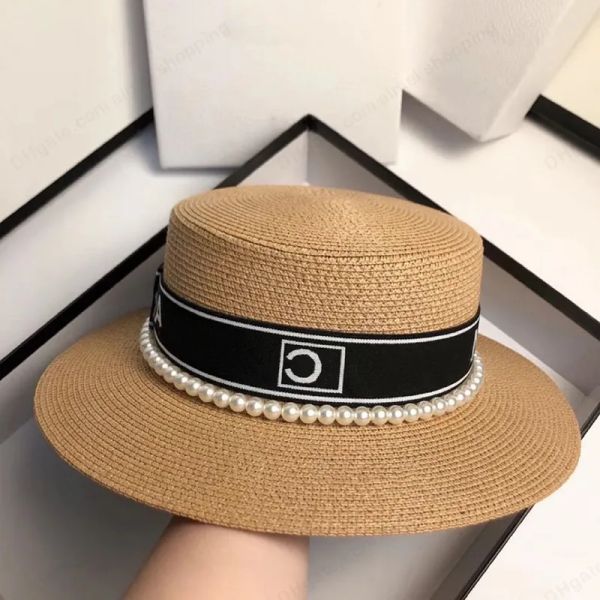 Дизайнерская соломенная шляпа-ведро для мужчин и женщин, бейсболка, модная универсальная шляпа для отдыха на открытом воздухе, шляпа от солнца, рыбацкие шляпы, солнцезащитный козырек, шляпа-ведро CH
