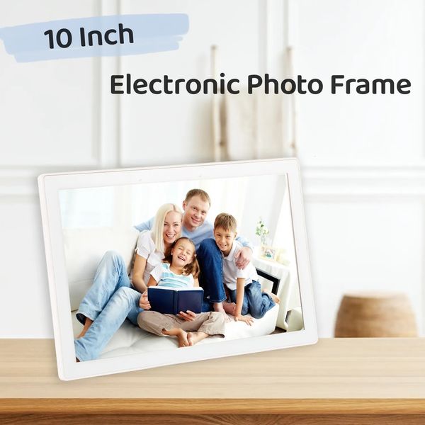 Quadros WiFi 101 polegadas Digital Picture PO Frame 1280 x 800 IPS Touch Screen 32GB Smart Po APP Controle com suporte destacável 230928