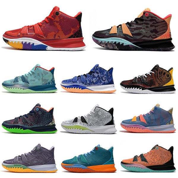 Kyrie 7 Tênis de basquete 7s All Star Patrick Oreo One World People Chip Copa Grind Mens Tênis esportivos Treinadores Jogging Caminhada Calçado ao ar livre