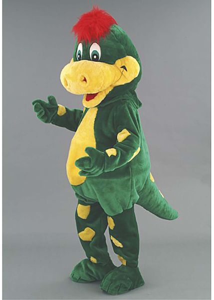 Costume da mascotte di dinosauro di alta qualità per adulti, per Natale, Halloween, animazione