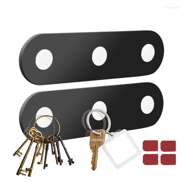 Ganci Portachiavi Montaggio a parete Rack compatti per porta Gancio magnetico Nessuna foratura Appendi chiavi multiple Ufficio Cucina domestica