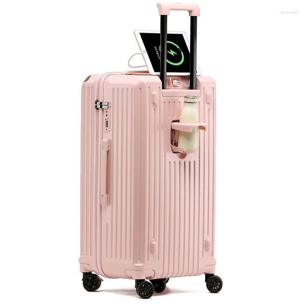 Valigie Trolley Cabina Valigia per le vacanze Set Viaggio per coppie Pacchetto password anticaduta Gita Porta avanti con ruote Tazze