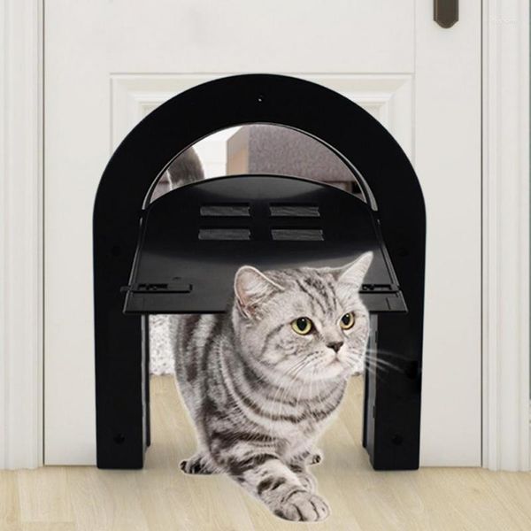 Переноски для кошек, арочная дверь для домашних животных, плюшевый щенок, котенок, доступ к защитному ограждению, подходит для деревянного пластика