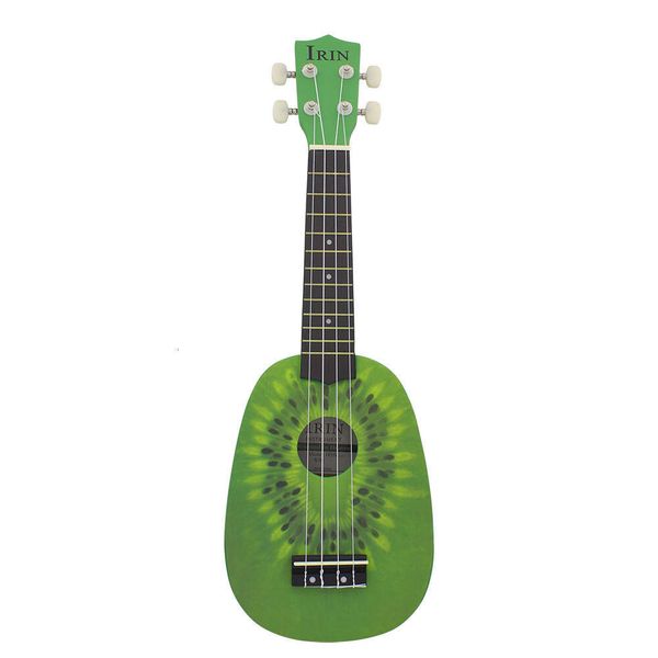 IRIN 21 Polegada Kiwi Mini Guitarra Havaiana Iniciante Ukrili 4 Cordas Mini Guitarra Soprano Reino Unido Cordas de Ukulele de Madeira Dura 21 Instrumentos Musicais