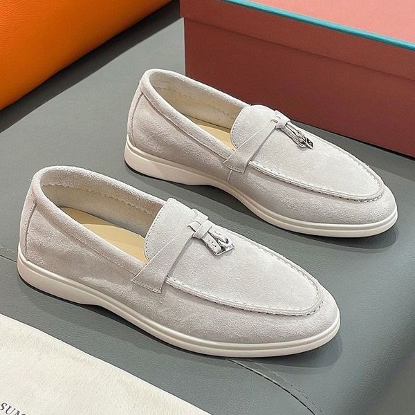 Loro Pianas Scarpe Mocassini Lusso Uomo Donna Low Top Slip On Scarpe casual piatte Pelle scamosciata Oxford in pelle Scarpe casual Mocassini Mocassini Designer Donna Uomo Sneakers