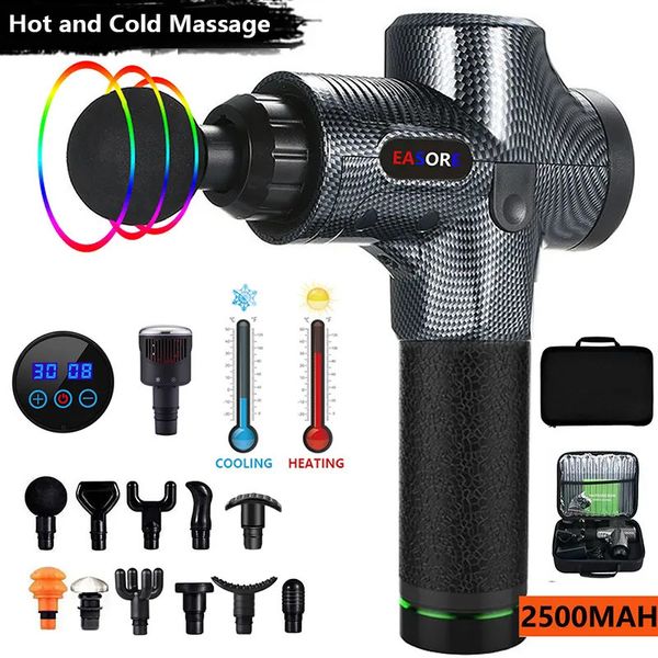 Ganzkörpermassagegerät Upgrade Wärme-/Kaltmassagepistole Easore X5 Pro Tiefenmuskelmassagegerät mit 11/12 Köpfen bürstenlosem Motor für Heim-Fitnessstudio 230928