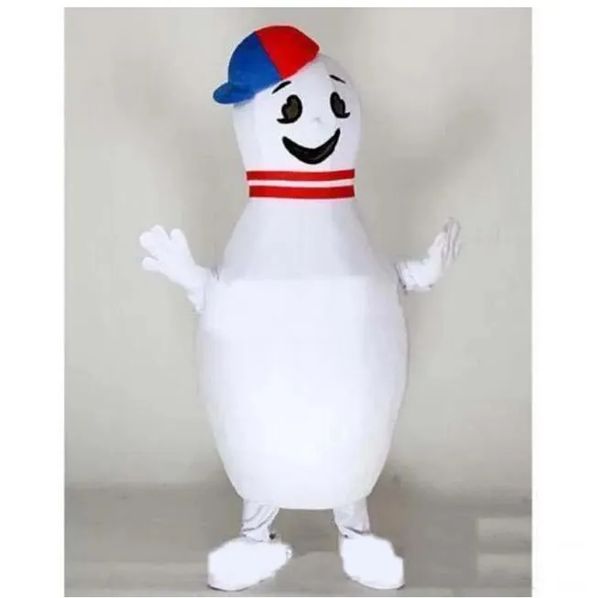 Halloween Bowling Alley Pin Costume mascotte Cartoon Anime personaggio a tema Festa di carnevale di Natale Costumi fantasia Abito per adulti