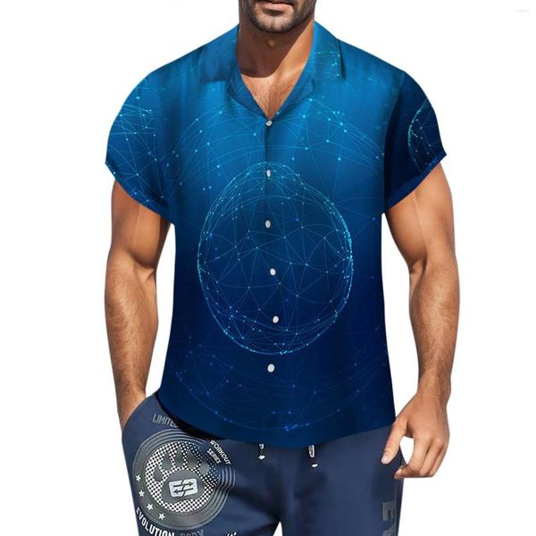 T-shirt da uomo Camicia con manica lunga 2023 Personalità casual estiva Uomo Beach Outdoor Stampato Petite Mock Dolcevita da uomo