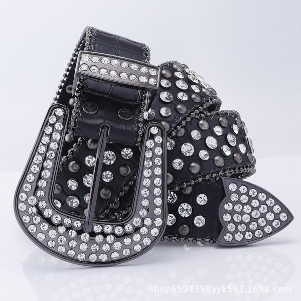 Cinture Cintura da donna con strass hip-hop punk con motivo serpente con decorazioni di diamanti e jeans versatili