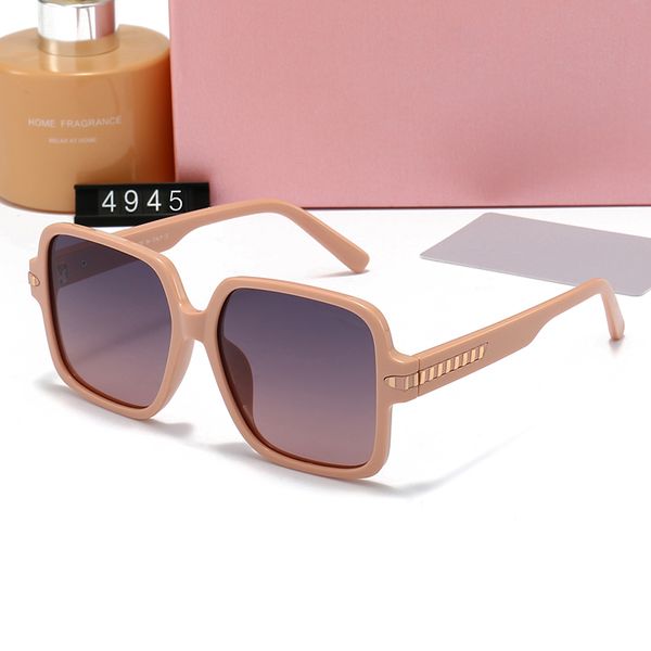 Hochwertige Mui-Sonnenbrille, Damen-Designerbrille für Damen, rosa Sonnenbrille, einfacher europäischer Stil, Freizeit, Verlassen Sie die Straße, polarisierte Sonnenbrille, Designer-Sh