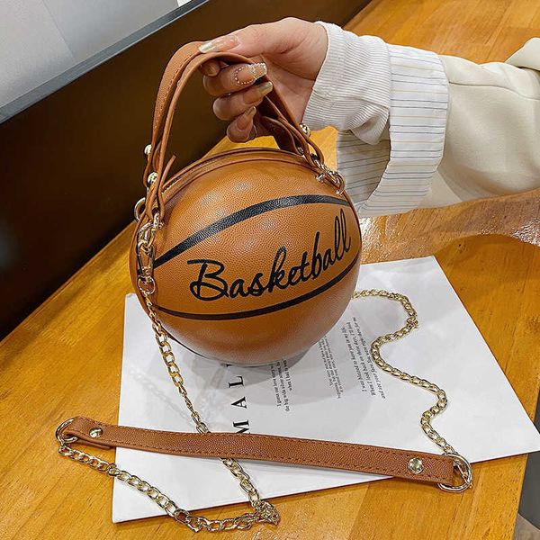 Borsa a tracolla portatile da basket con personalità divertente e creativa, nuova e versatile, per donna