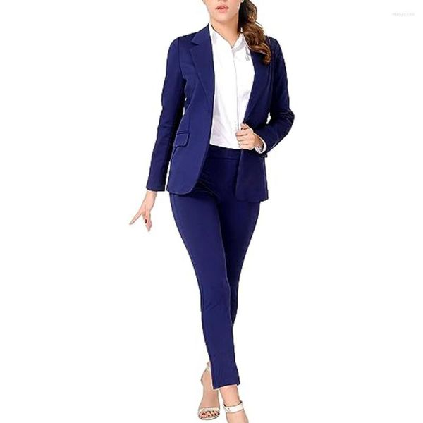 Zweiteilige Hosen für Damen, klassischer Anzug, zweiteiliges lässiges Party-Blazer-Set, Kleider, Shopping, schmale Passform für den Abschlussball, Hosen-Sets, maßgeschneidertes Kleid