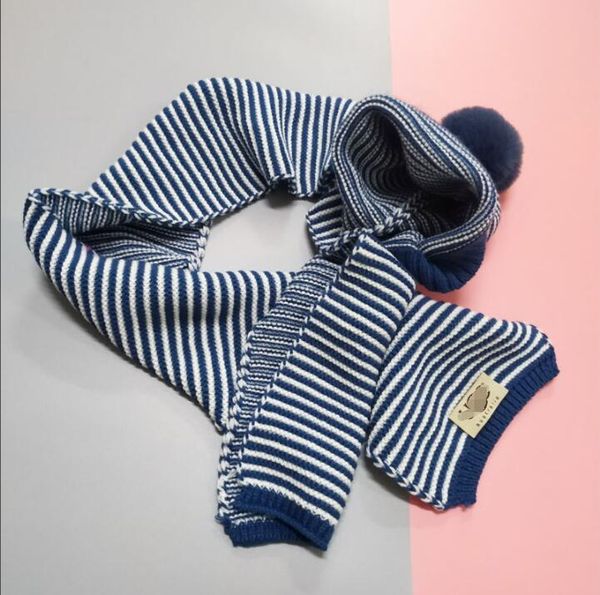 Qualità Autunno Europa Designer Cappelli Sciarpe per bambini Set Sciarpa e cappello Set di moda classica per bambini Inverno Berretto di lana di cotone Sciarpe avvolgenti da donna